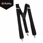 Ruhhy 27645 Pánske elastické traky, šírka 3,5 cm, dĺžka 75 - 115 cm, čierne