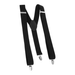 Ruhhy 27645 Pánské kšandy elastické, šířka 3,5 cm, délka 75 - 115 cm, černé