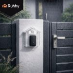 Ruhhy 27644 Ochranný kryt na zvonček, vodovzdorný, priehľadný 