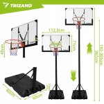 Trizand 27365 Nastaviteľný basketbalový kôš 192 – 362 cm