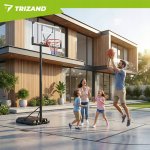 Trizand 27365 Nastaviteľný basketbalový kôš 192 – 362 cm