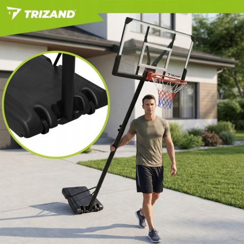 Trizand 27365 Nastaviteľný basketbalový kôš 192 – 362 cm