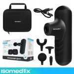 Isomedix 27311 Mini masážní pistole 25 W, 2 x 2500 mAh, 4x nástavec, černá