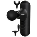 Isomedix 27311 Mini masážní pistole 25 W, 2 x 2500 mAh, 4x nástavec, černá