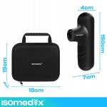 Isomedix 27311 Mini masážní pistole 25 W, 2 x 2500 mAh, 4x nástavec, černá