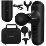 Isomedix 27311 Mini masážní pistole 25 W, 2 x 2500 mAh, 4x nástavec, černá