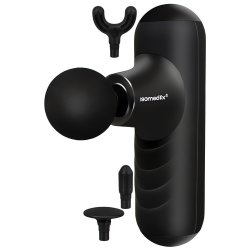 Isomedix 27311 Mini masážní pistole 25 W, 2 x 2500 mAh, 4x nástavec, černá