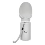 Purlov 27234 Skladateľná fľaša pre psov 550 ml, sivá