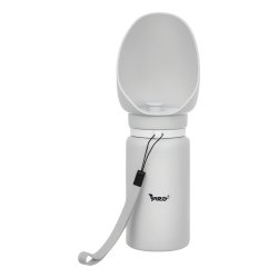 Purlov 27234 Láhev pro psy skládací 550 ml, šedá