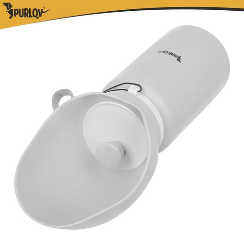 Purlov 27234 Skladateľná fľaša pre psov 550 ml, sivá