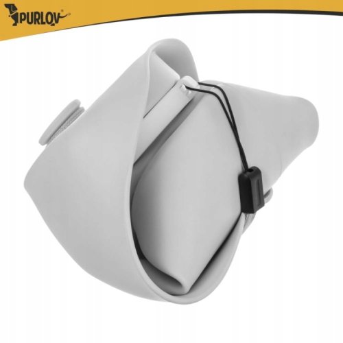 Purlov 27234 Skladateľná fľaša pre psov 550 ml, sivá