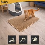 Purlov 27767 Podložka pod kočičí toaletu 75 x 55 cm, béžová