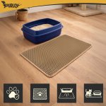 Purlov 27767 Podložka pod kočičí toaletu 75 x 55 cm, béžová