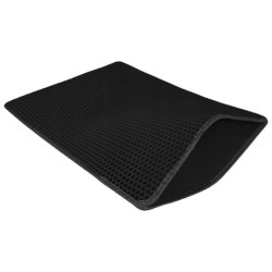 Purlov 27769 Podložka pod kočičí toaletu 75 x 55 cm, černá