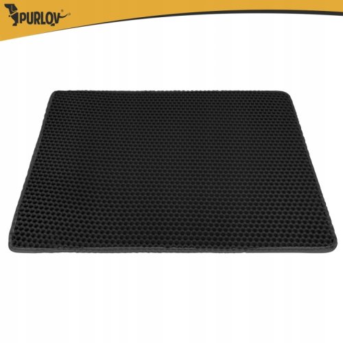 Purlov 27769 Podložka pod kočičí toaletu 75 x 55 cm, černá