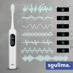 Soulima 26850 Sonický zubní kartáček + 6 hlavic, 90 000 ot./min, bílý