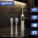 Soulima 26929 Náhradné zubné kefky X800, mäkké + stredné, 2 ks, biele