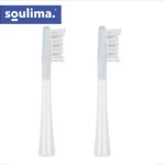 Soulima 26929 Náhradné zubné kefky X800, mäkké + stredné, 2 ks, biele