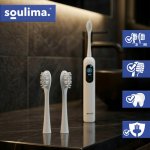 Soulima 26929 Náhradné zubné kefky X800, mäkké + stredné, 2 ks, biele