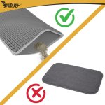 Purlov 27770 Podložka pod kočičí toaletu 75 x 55 cm, šedá