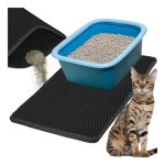 Purlov 27764 Podložka pod kočičí toaletu 60 x 45 cm, černá