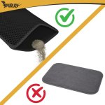 Purlov 27764 Podložka pod kočičí toaletu 60 x 45 cm, černá