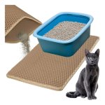 Purlov 27765 Podložka pod kočičí toaletu 60 x 45 cm, béžová  