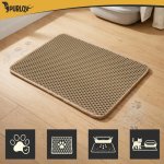 Purlov 27765 Podložka pod kočičí toaletu 60 x 45 cm, béžová  