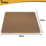 Purlov 27765 Podložka pod kočičí toaletu 60 x 45 cm, béžová  