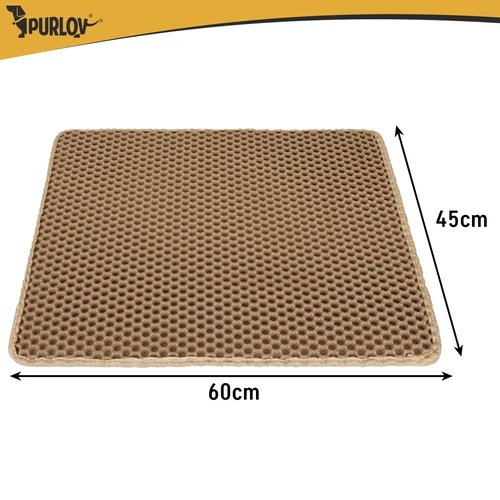 Purlov 27765 Podložka pod kočičí toaletu 60 x 45 cm, béžová  