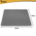 Purlov 27763 Podložka pod kočičí toaletu 60 x 45 cm, šedá