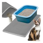 Purlov 27763 Podložka pod kočičí toaletu 60 x 45 cm, šedá
