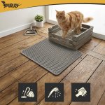 Purlov 27763 Podložka pod kočičí toaletu 60 x 45 cm, šedá