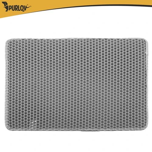 Purlov 27763 Podložka pod kočičí toaletu 60 x 45 cm, šedá