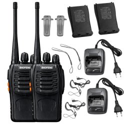 Verk 14676 Vysílačky Baofeng BF-888S, dosah až 8 km, 1500 mAh, sada 2 ks