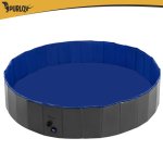 Purlov 27507 Skladací bazén pre psov 160 x 30 cm, modro-sivý