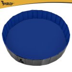 Purlov 27507 Skladací bazén pre psov 160 x 30 cm, modro-sivý