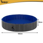 Purlov 27507 Skladací bazén pre psov 160 x 30 cm, modro-sivý