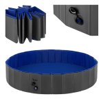 Purlov 27507 Skladací bazén pre psov 160 x 30 cm, modro-sivý