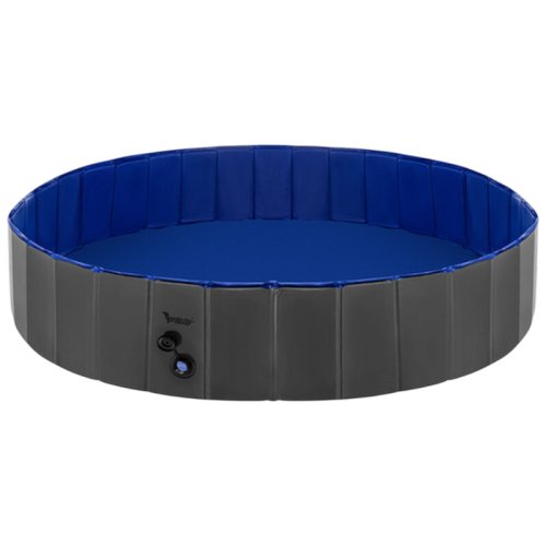 Purlov 27507 Skladací bazén pre psov 160 x 30 cm, modro-sivý