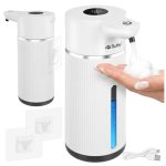 Ruhhy 27653 Bezdotykový dávkovač mýdla 420 ml, LED, USB-C, bílý