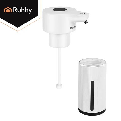 Ruhhy 27653 Bezdotykový dávkovač mýdla 420 ml, LED, USB-C, bílý