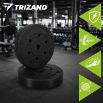 Trizand 27655 Sada bitumenových závaží na činky 4 x 5 kg