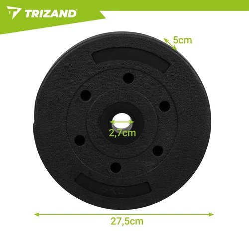 Trizand 27655 Sada bitumenových závaží na činky 4 x 5 kg