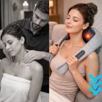 Isomedix 27467 Masážní přístroj na krk Shiatsu s vyhříváním 22,2 W, USB‑C