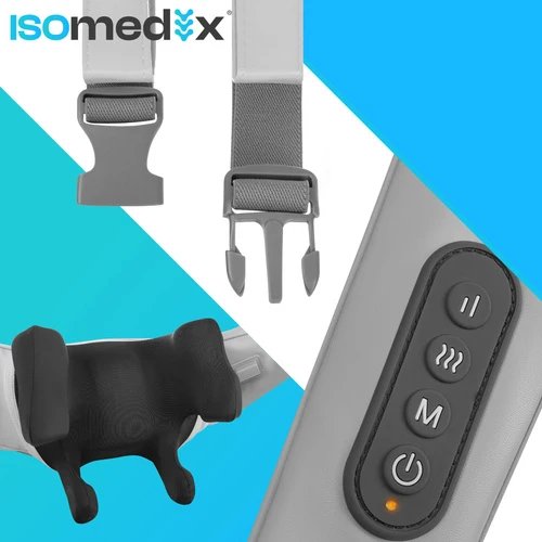 Isomedix 27467 Masážní přístroj na krk Shiatsu s vyhříváním 22,2 W, USB‑C