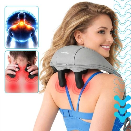 Isomedix 27467 Masážní přístroj na krk Shiatsu s vyhříváním 22,2 W, USB‑C