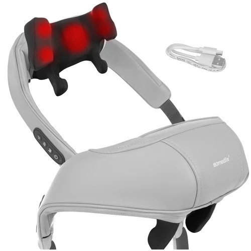 Isomedix 27467 Masážní přístroj na krk Shiatsu s vyhříváním 22,2 W, USB‑C