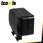 Izoxis 27730 Dvojitá vnější zásuvka s klapkou IP66, 230 - 250 V, 16 A, černá