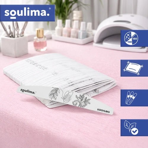 Soulima 27787 Sada pilníků na nehty, oboustranné 100/180, 100 ks